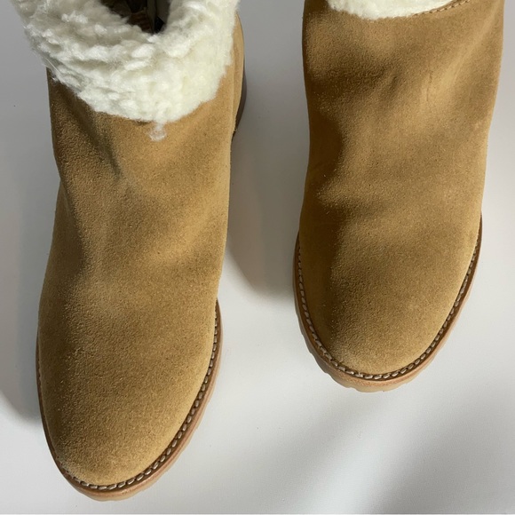 Jack Rogers Women’s Stella Suede Sherpa Oak Color Boot Size 8.0; Made in Mexico - Picture 12 of 16